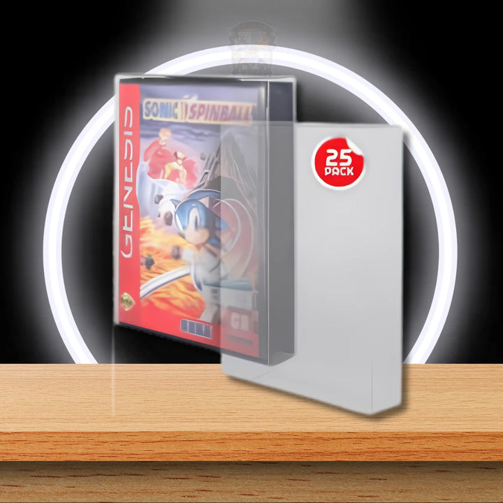 PET Gehäuse 25er-Pack für Sega Genesis Spiele
