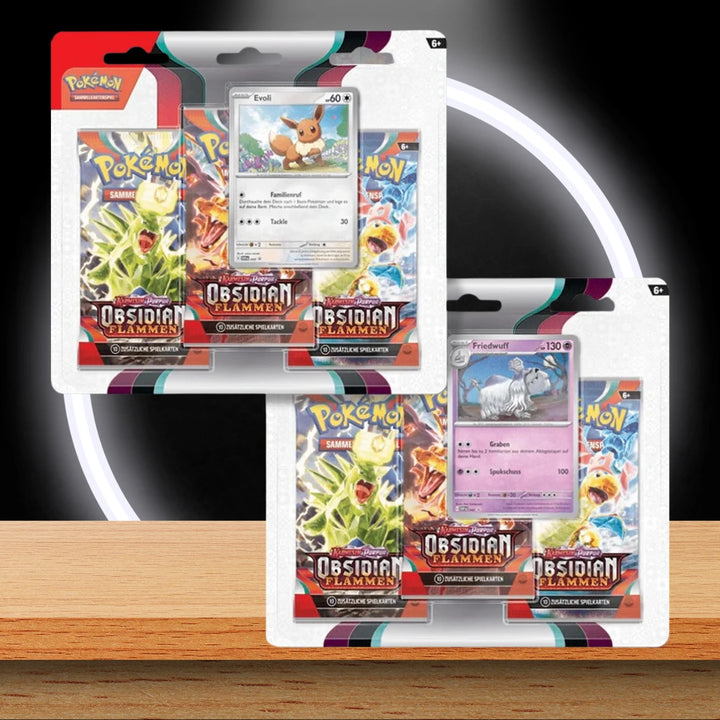 Pokémon Obsidianflammen 3-Pack Blister (DE)