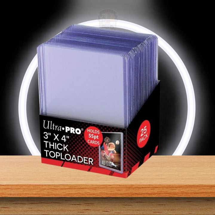 Ultra Pro Toploader 3" X 4" 55PT (25 pieces)