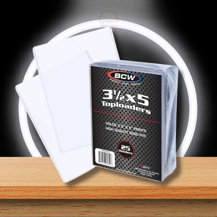 BCW 3.5 x 5 Toploader für Fotos, Indexkarten und Collectibles