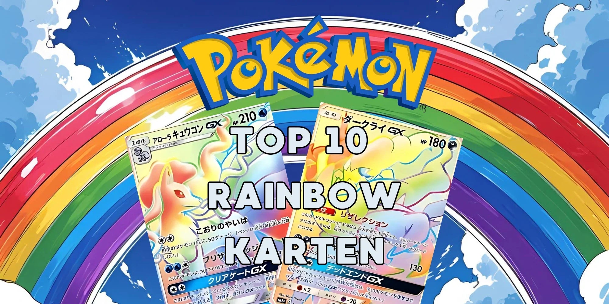 Die 10 seltensten Rainbow-Karten im Pokémon‑TCG