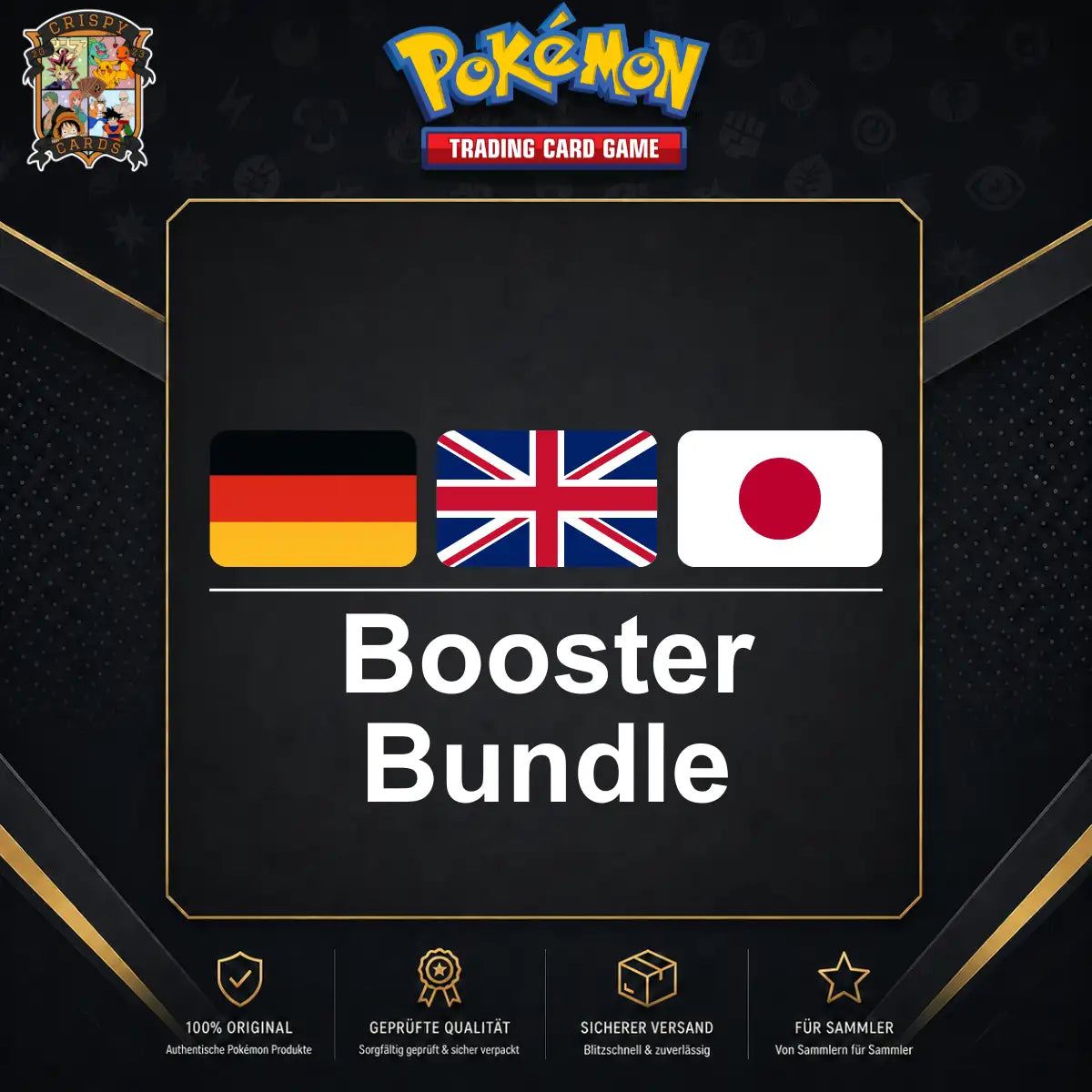 Pokémon Booster Bundle mit mehreren versiegelten Pokémon TCG Boostern
