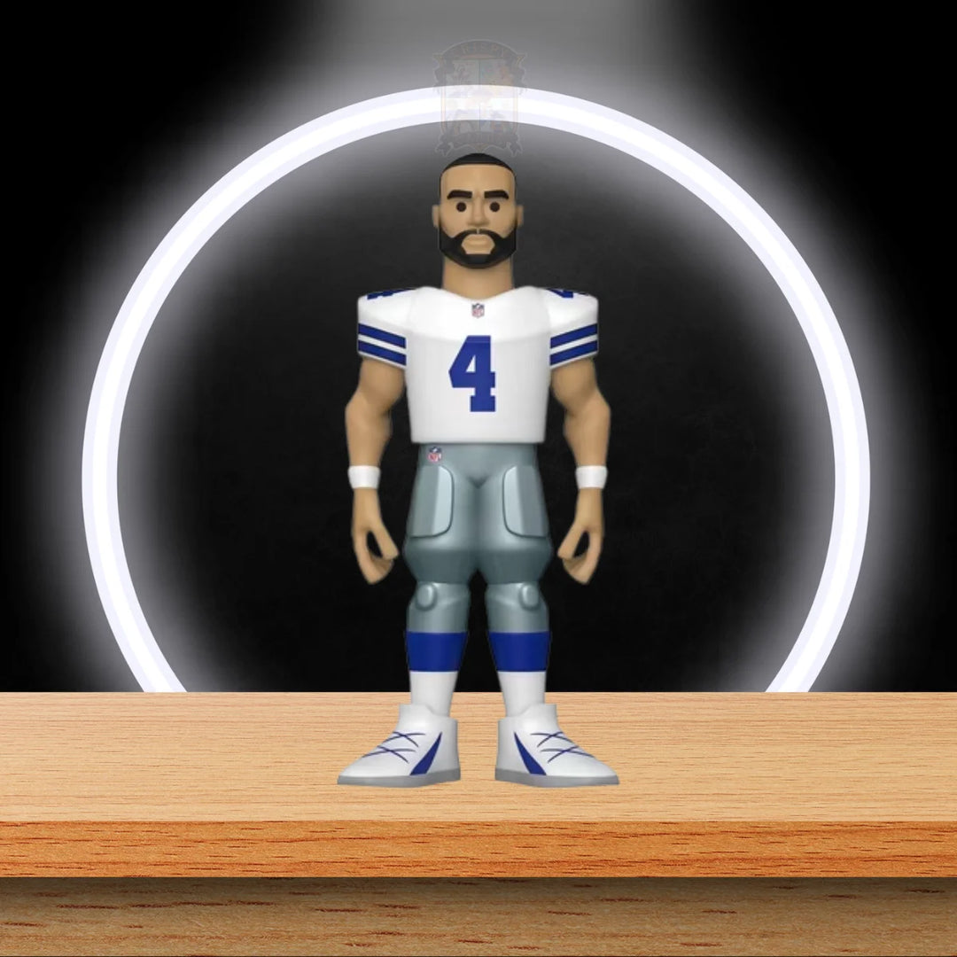 NFL Gold Dak Prescott Cowboys Vinyl Figuren 13 cm