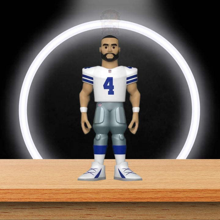 NFL Gold Dak Prescott Cowboys Vinyl Figuren 13 cm