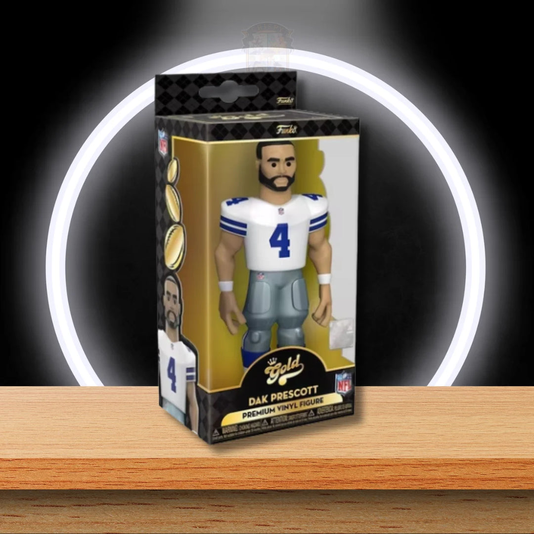 NFL Gold Dak Prescott Cowboys Vinyl Figuren 13 cm