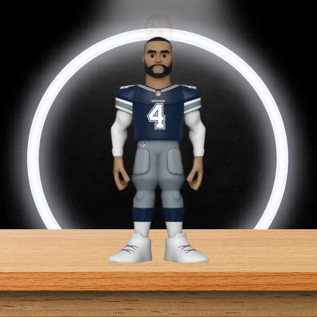 NFL Gold Dak Prescott Cowboys Vinyl Figuren 13 cm