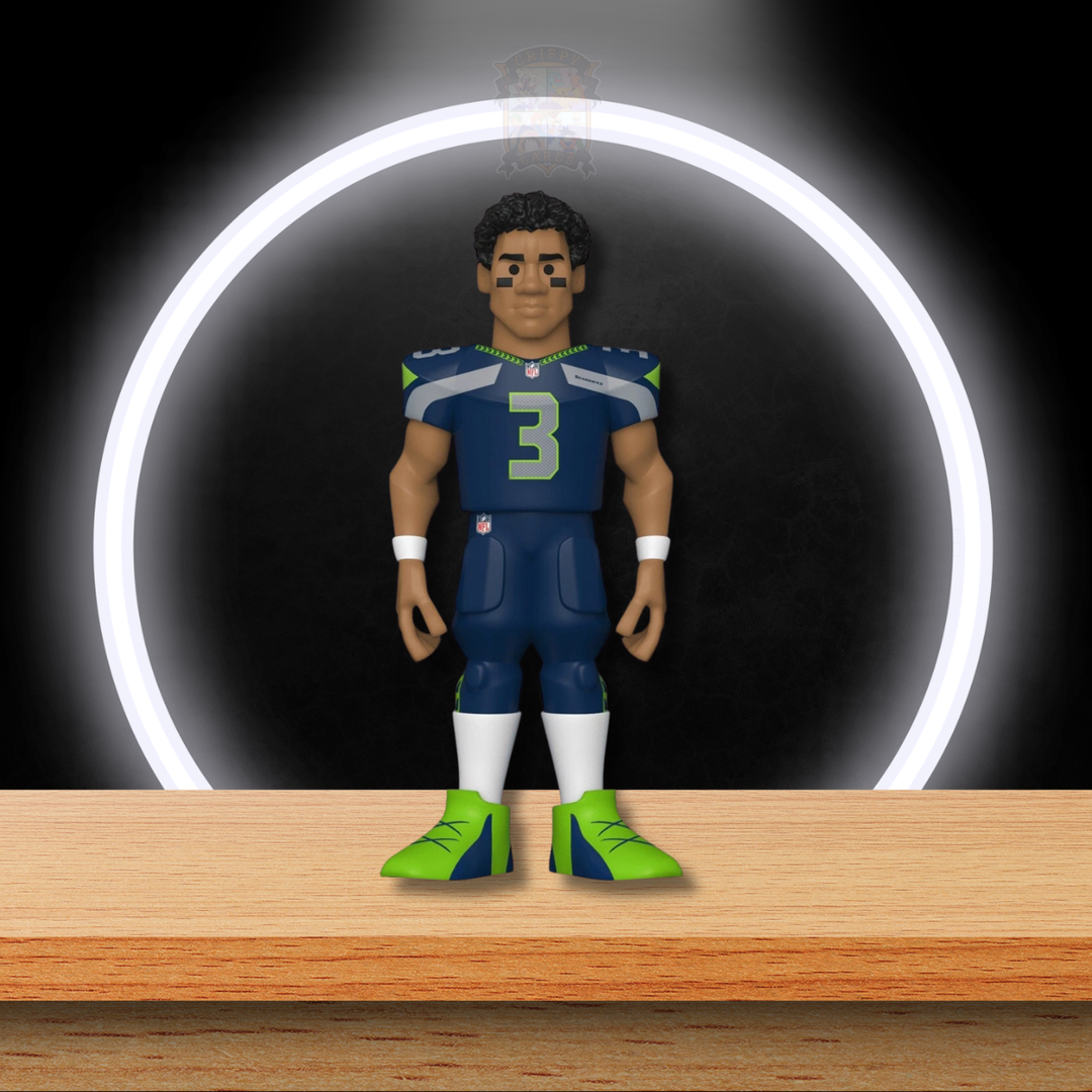 NFL Gold Russell Wilson Funko Gold Vinyl Figur 13 cm