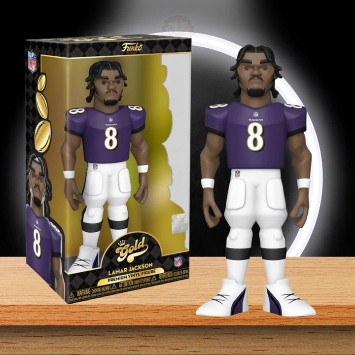 NFL: Ravens Vinyl Gold Figuren 30 cm Lamar Jackson