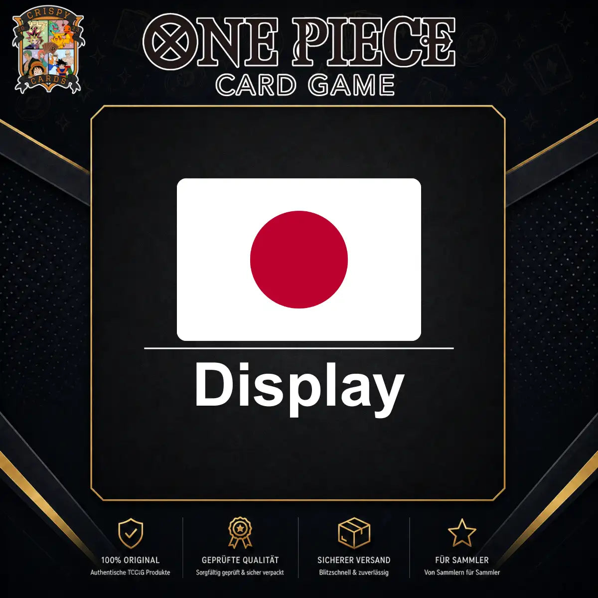 One Piece Displays auf Japanisch mit versiegelten TCG Boostern