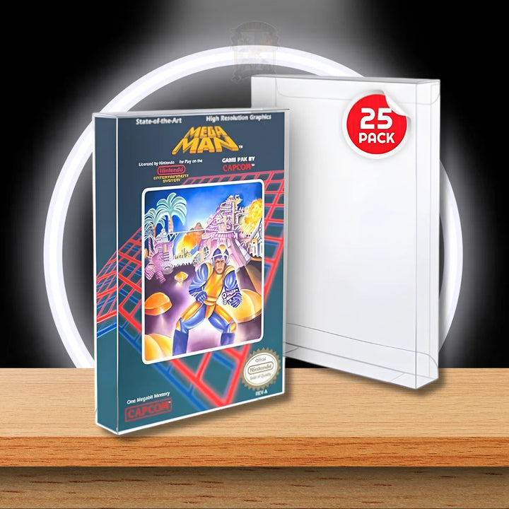 PET Gehäuse 25er-Pack für NES Spiele