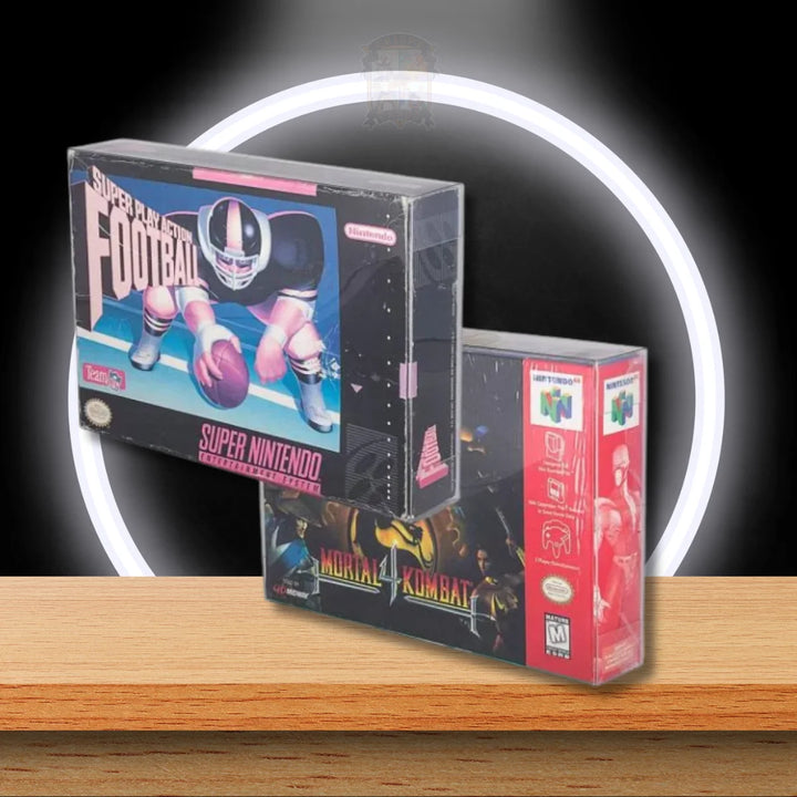 PET Gehäuse 25er-Pack für Super Nintendo/Nintendo 64/SNES/N64 Spiele