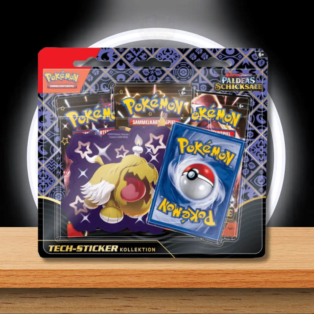 Pokémon KP4.5 - Paldeas Schicksale Tech Sticker Blister (DE)