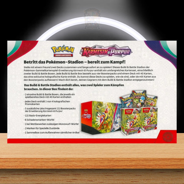 Pokémon Karmesin und Purpur Build & Battle Stadium Box (DE)