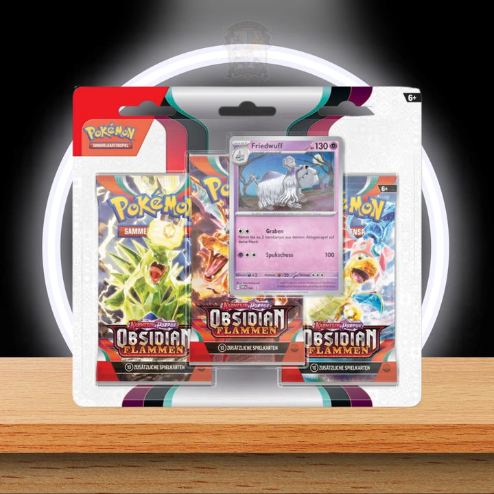 Pokémon Obsidianflammen 3-Pack Blister (DE)