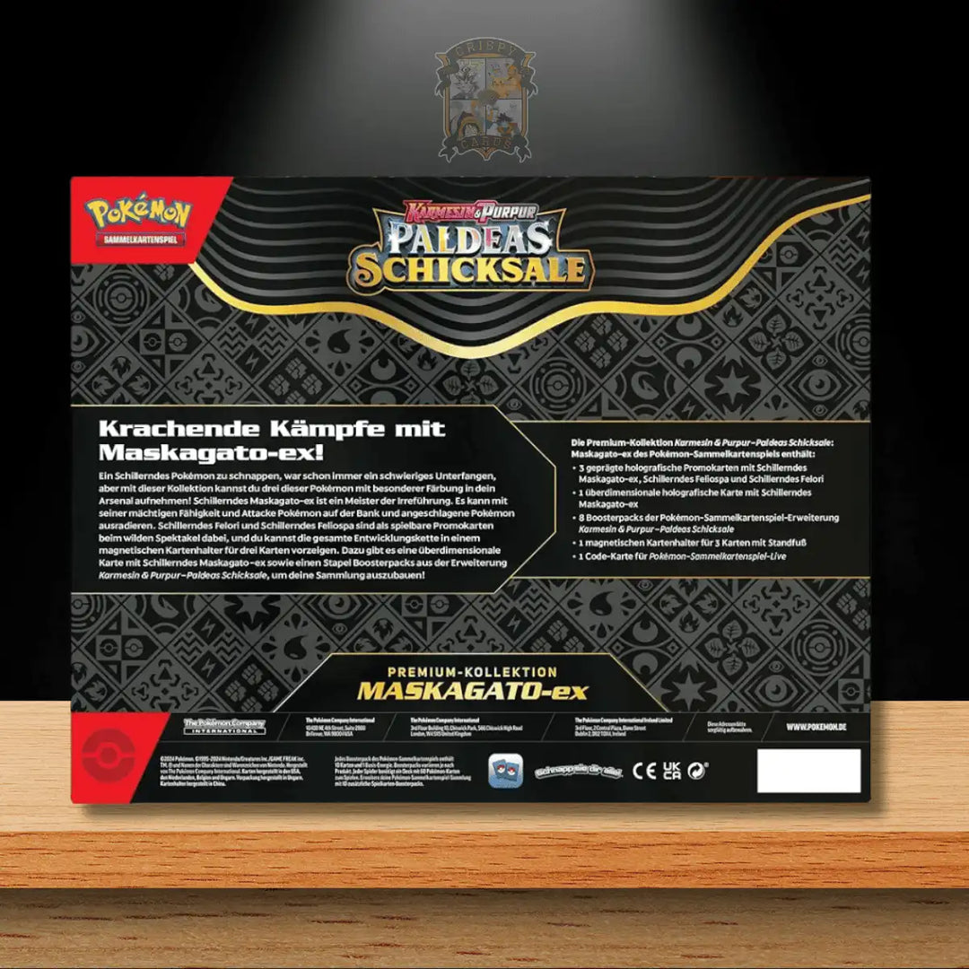 Pokémon Paldeas Schicksale Maskagato ex Premium Kollektion (DE)