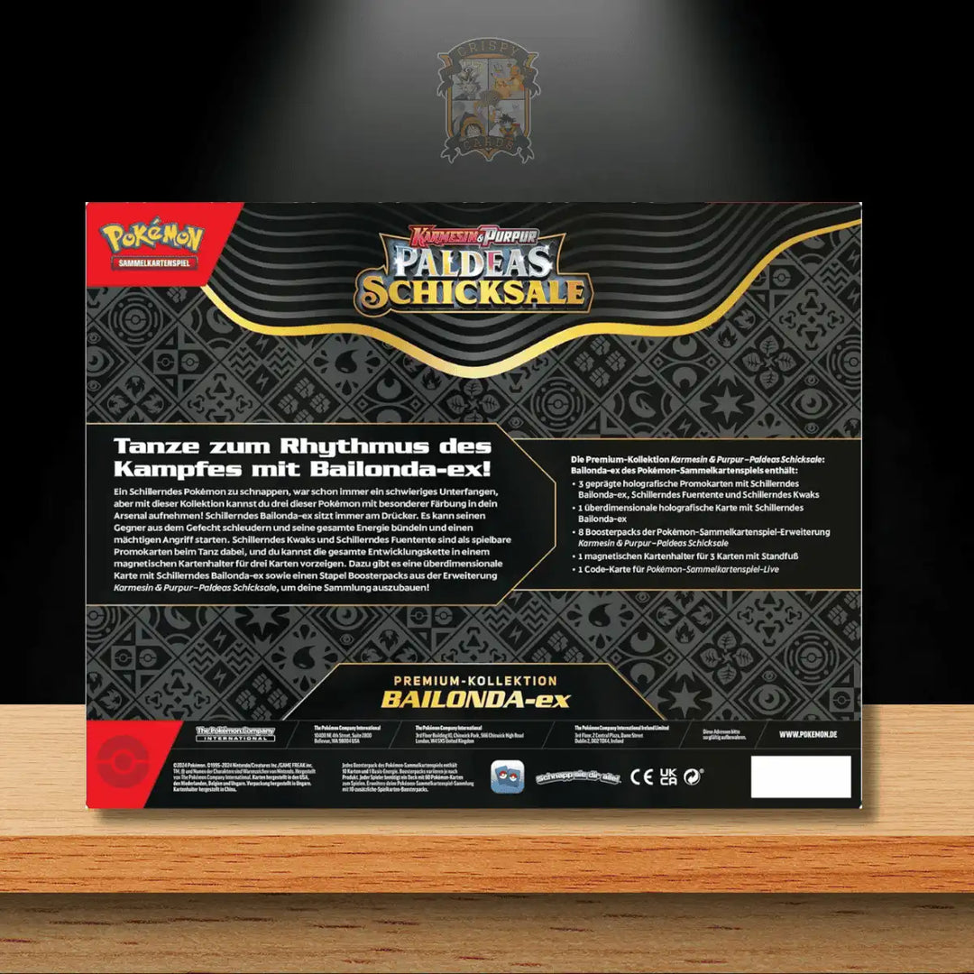 Pokémon Paldeas Schicksale Premium Kollektion Bailonda ex (DE)