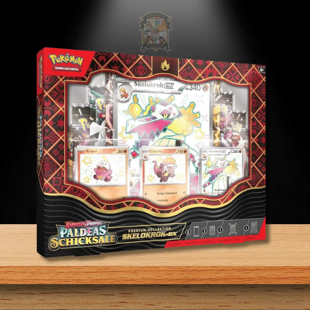 Pokémon Paldeas Schicksale Skelokrok ex Premium Kollektion (DE)