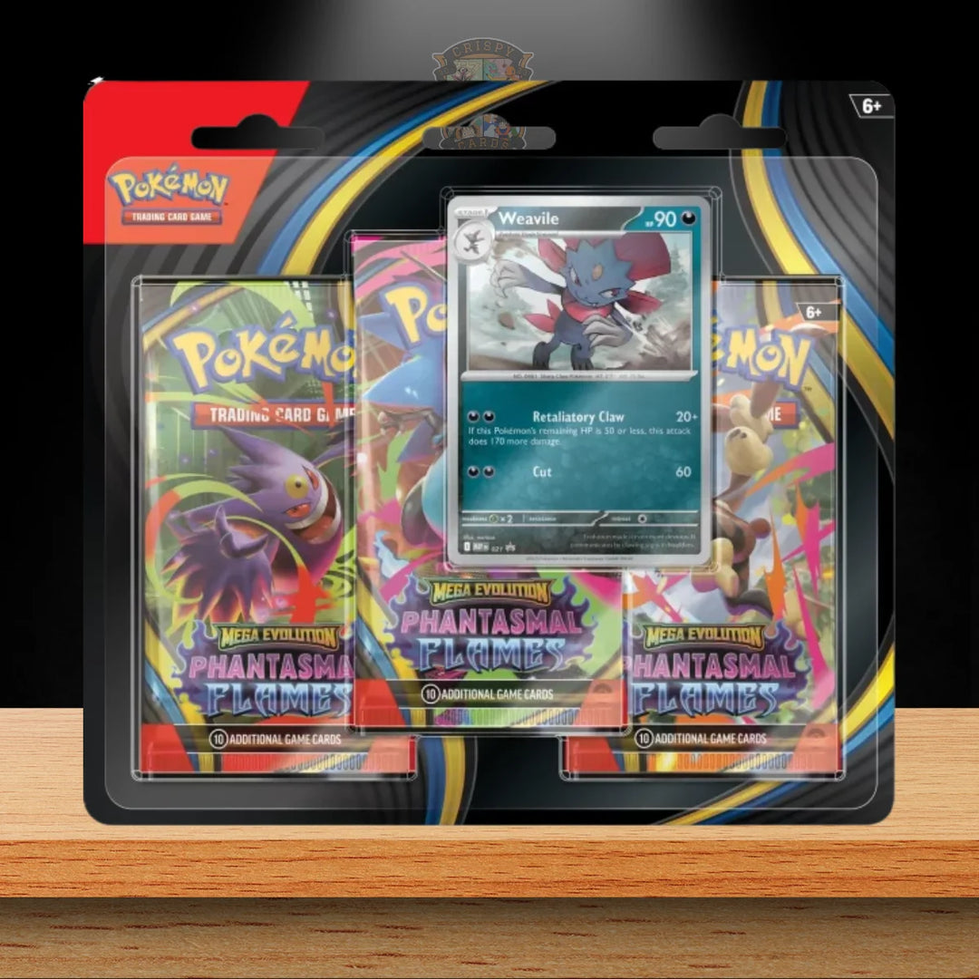 Pokémon Phantasmal Flames 3-Pack Blister