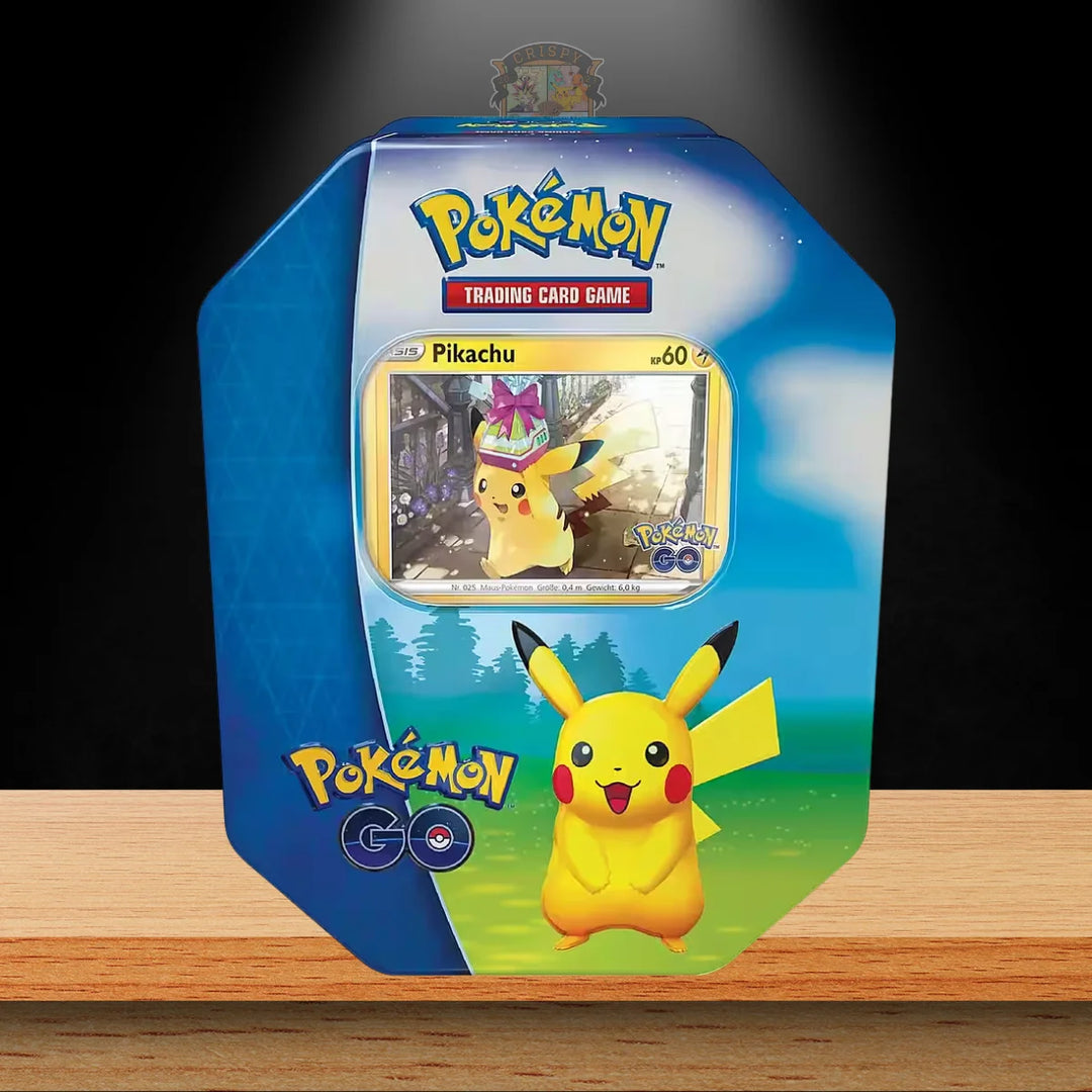Pokémon Pokémon Go Tin mit Pikachu-Karte aus dem Pokémon Trading Card Game.