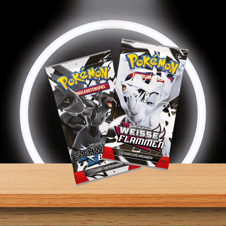 Pokémon Schwarze Blitze & Weiße Flammen Mini Tin Display