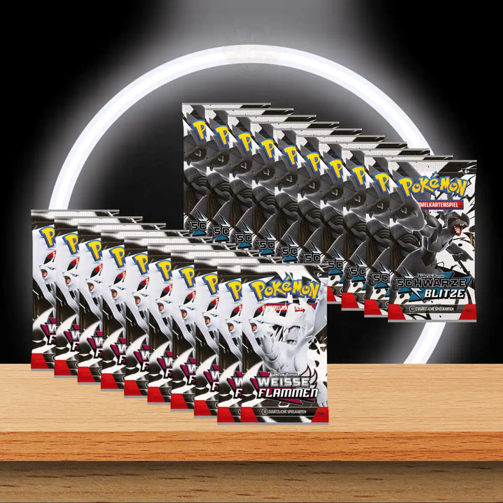 Pokémon Schwarze Blitze & Weiße Flammen Mini Tin Display