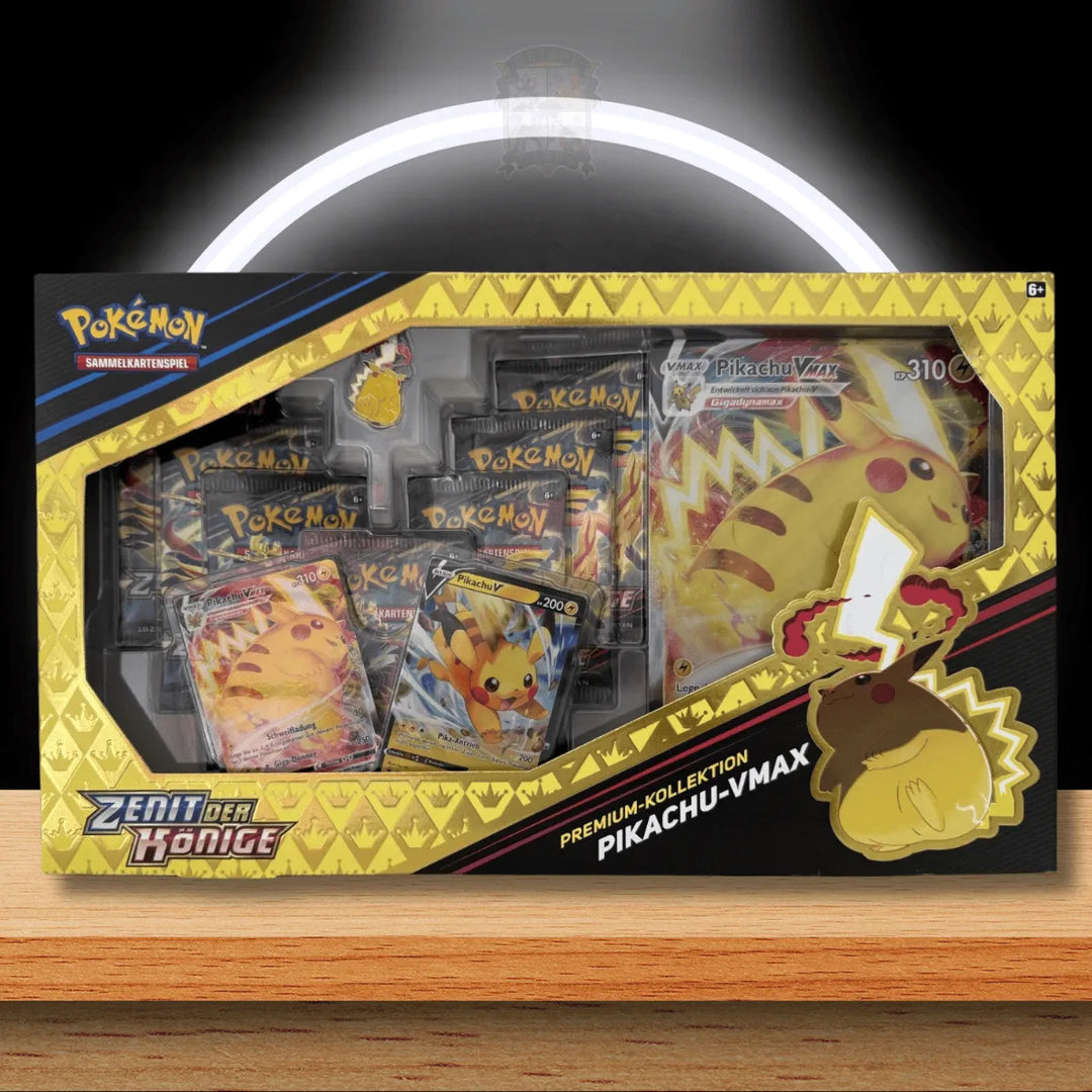 Pokémon Zenit der Könige Pikachu VMAX Premium-Kollektion (DE)