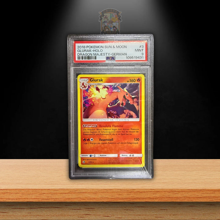 Pokémon Glurak (DRM 3) PSA 9 (DE)