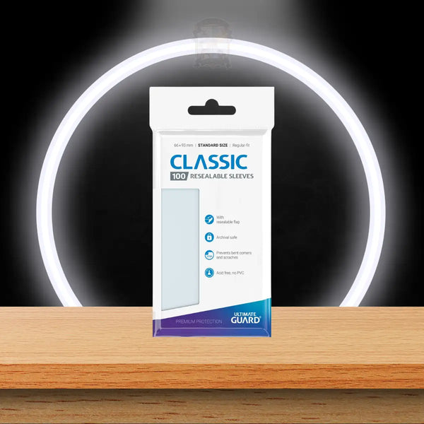 Ultimate Guard Classic Sleeves Resealable Standard Size Transparent (100)
