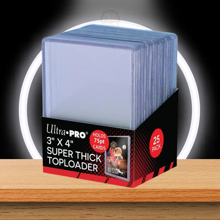 Ultra Pro 3" X 4" THICK 75PT TOPLOADER (25 PIECES)