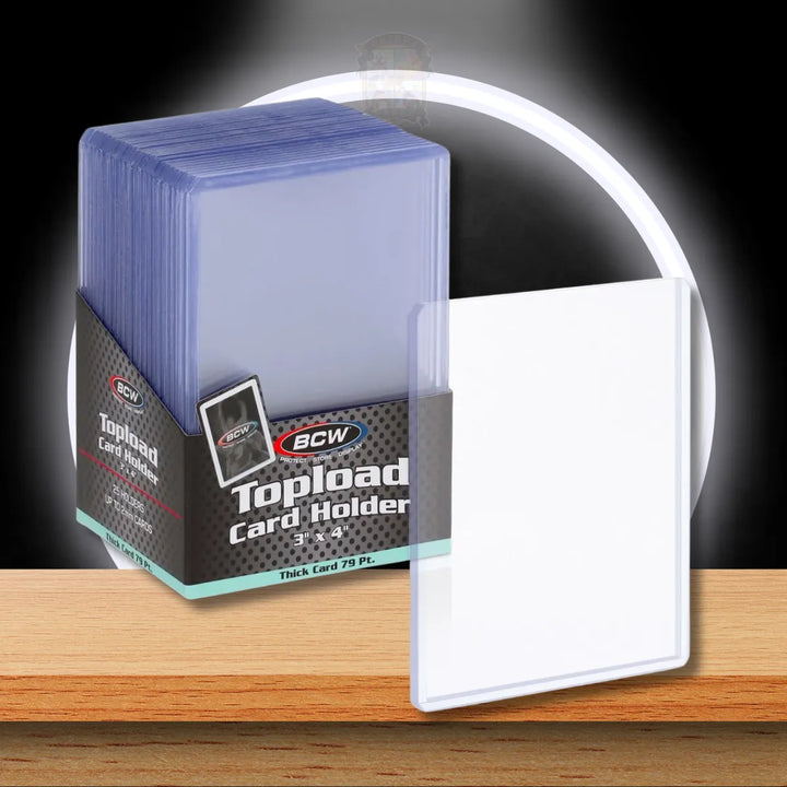 BCW 79 PT Thick Card Toploader mit 25 Kartenhaltern originalverpackt