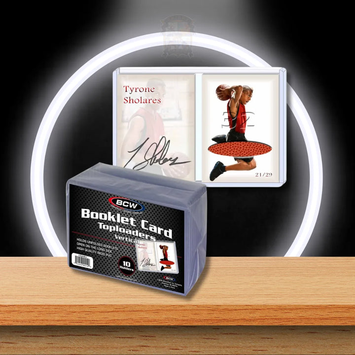 BCW Toploader für vertikale Booklet Cards und hochwertige Sportkarten