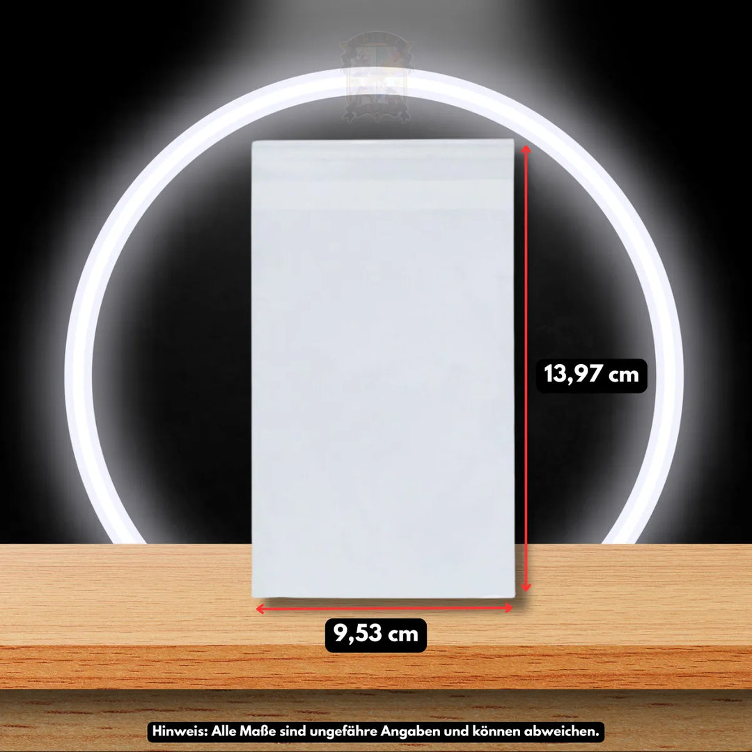 BCW wiederverschließbare Slab Hüllen aus klarem Polypropylen