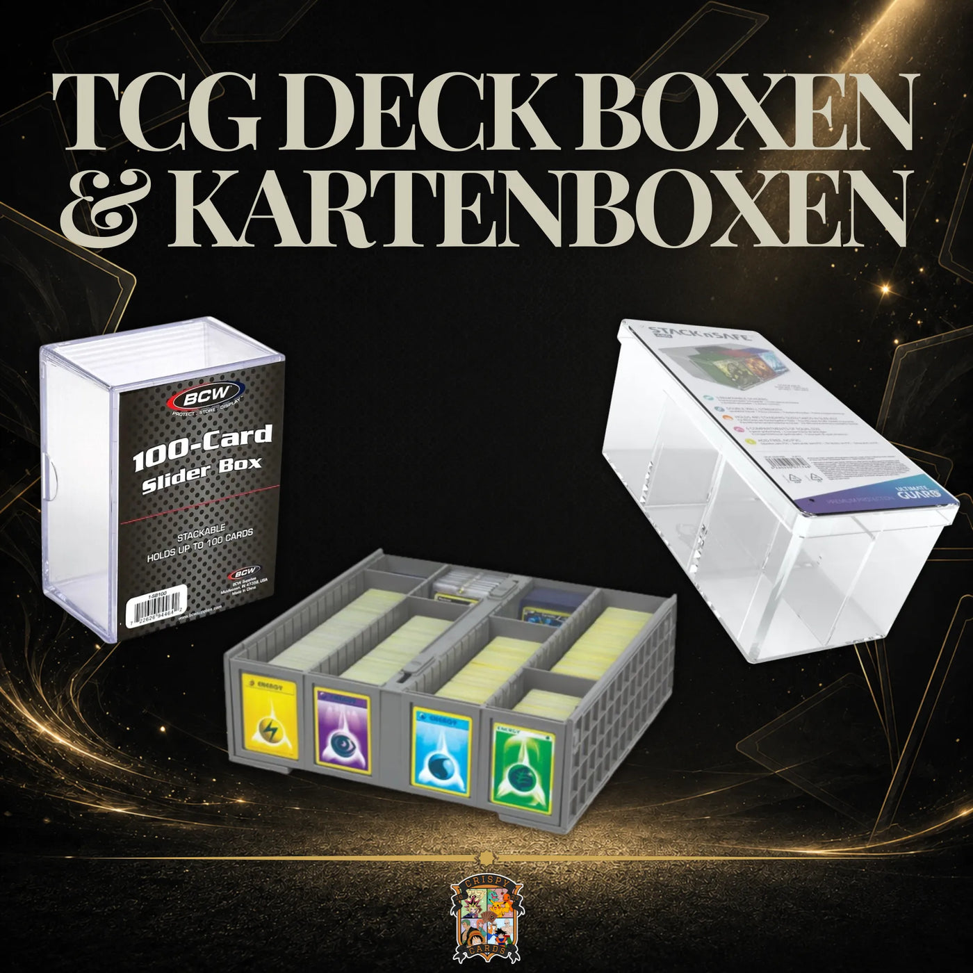 Deck Boxen und Kartenboxen für TCG Karten und Sammlungen