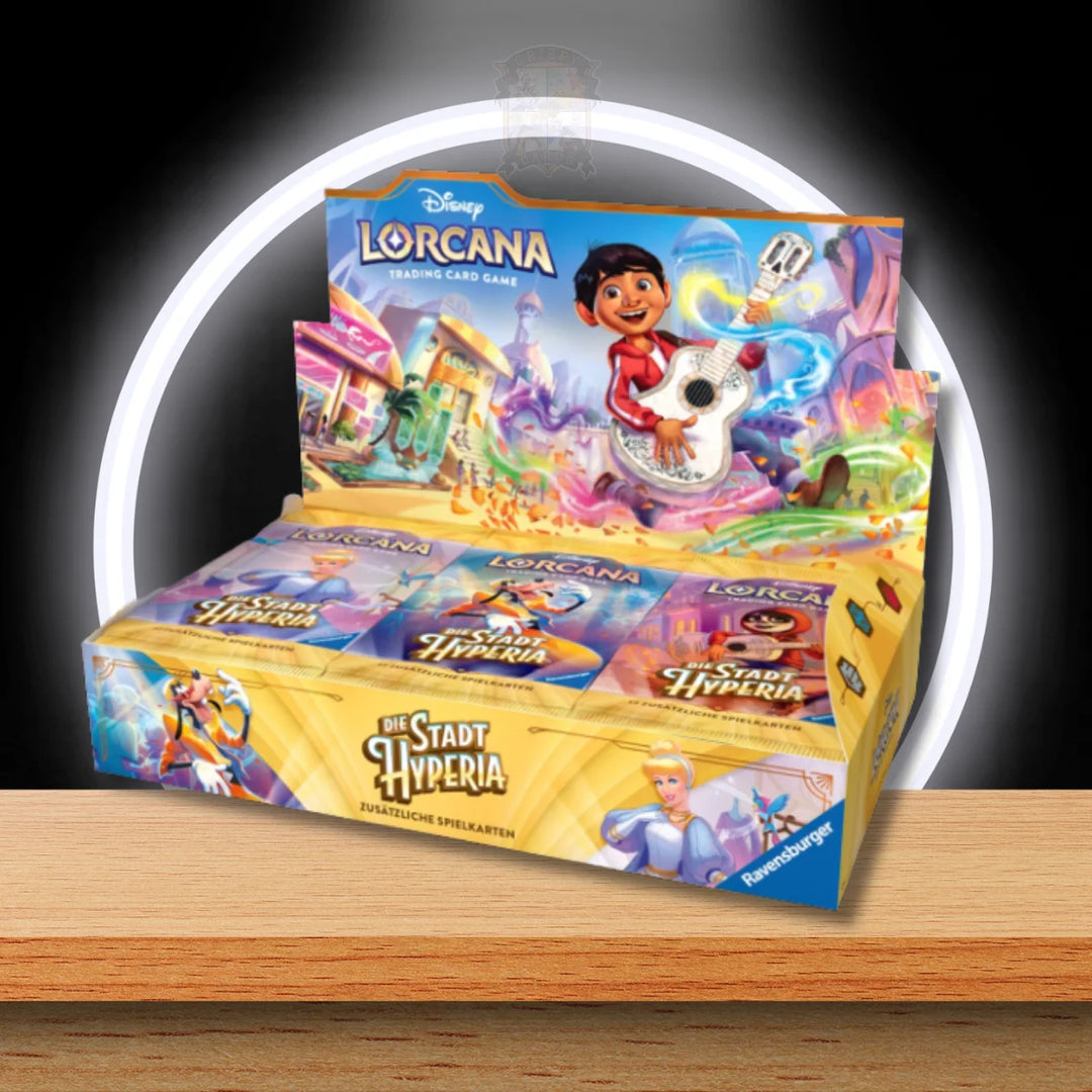 Disney Lorcana Hyperia City Booster Display Englisch – Produktansicht