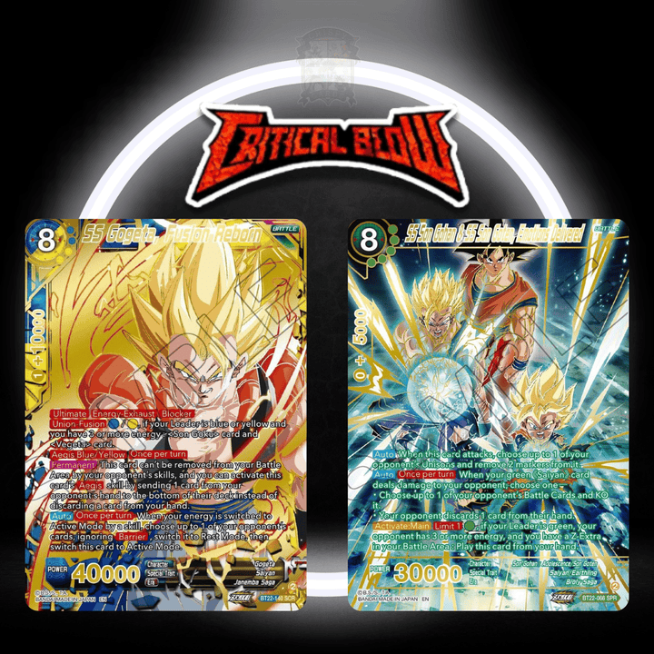 Dragon Ball Booster aus B22 Critical Blow in englischer Sprache