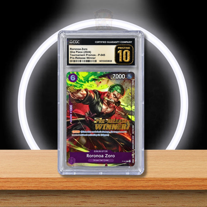 One Piece Roronoa Zoro Pre-Release Winner Pristine 10 (ENG)