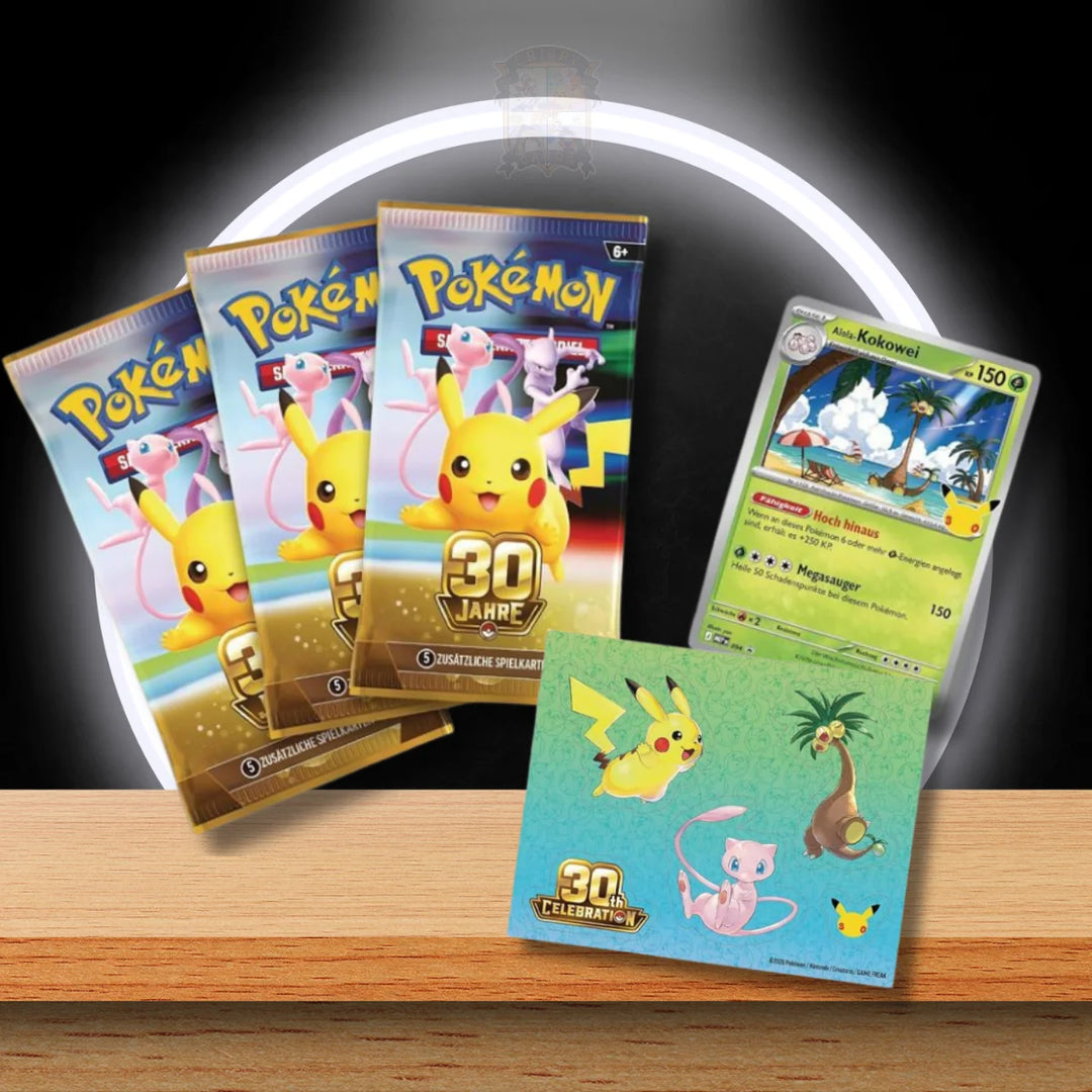 verpackung	Pokémon 30 Jahre Tech Sticker Kollektion DE – Originalverpackung