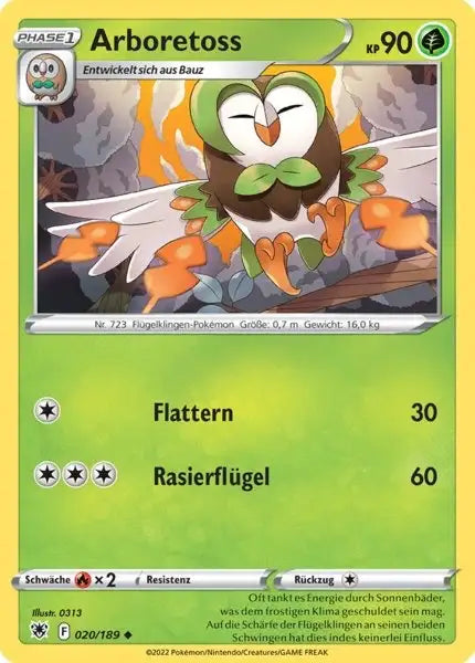 Arboretoss 020/189 – Pokémon Astralglanz Karte