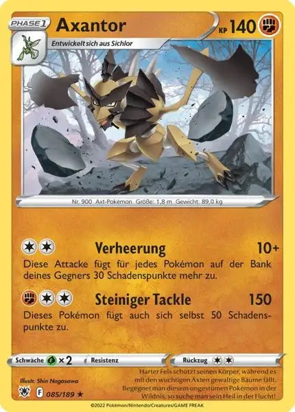 Axantor 085/189 – Pokémon Astralglanz Karte