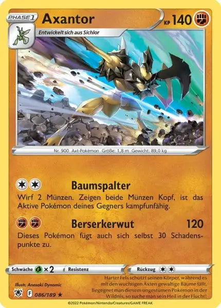 Axantor 086/189 – Pokémon Astralglanz Karte