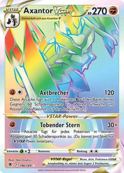 Axantor VSTAR 196/189 – Pokémon Astralglanz Karte