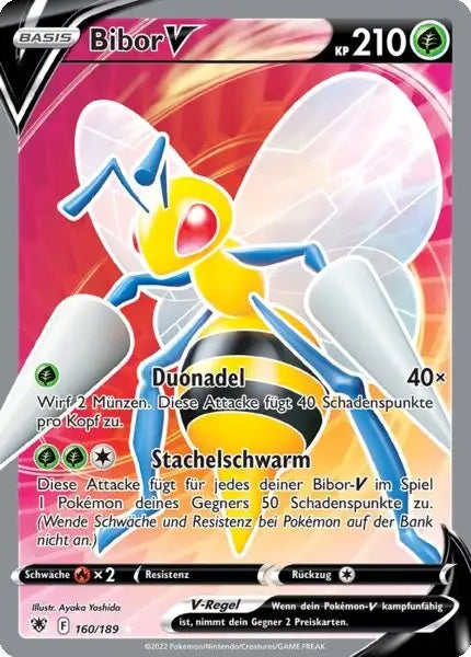Bibor V 160/189 – Pokémon Astralglanz Karte