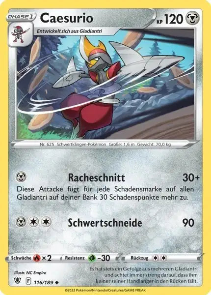 Caesurio 116/189 – Pokémon Astralglanz Karte