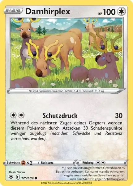 Damhirplex 125/189 – Pokémon Astralglanz Karte