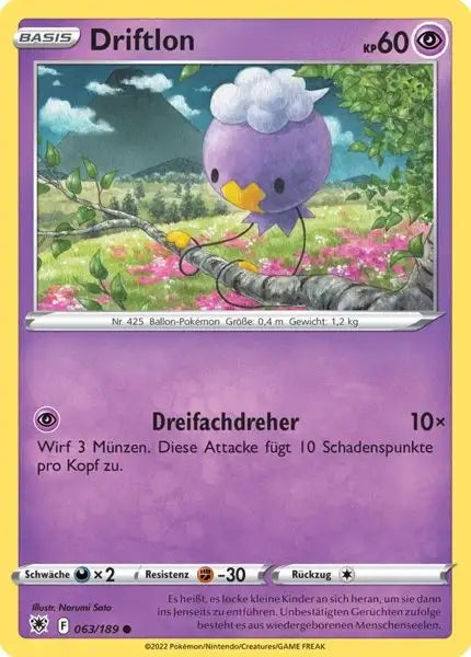 Driftlon 063/189 – Pokémon Astralglanz Karte