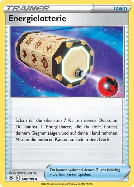 Energielotterie 140/189 – Pokémon Astralglanz Karte