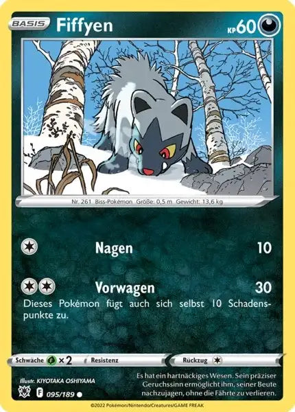 Fiffyen 095/189 – Pokémon Astralglanz Karte