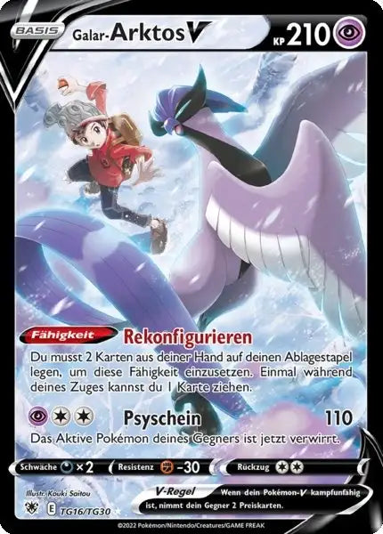 Galar Arktos V TG16 – Pokémon Astralglanz Karte