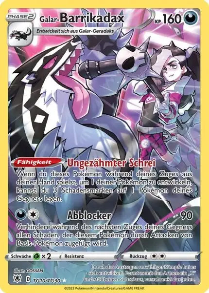 Galar Barrikadax TG10 – Pokémon Astralglanz Karte