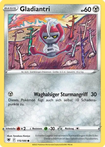 Gladiantri 115/189 – Pokémon Astralglanz Karte